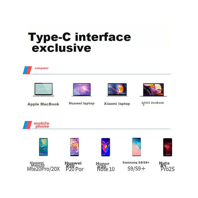 Liantuo Type-C Expansion Dock, USB-C to HDMI/VGA Converter, 4K, for Apple Comput...