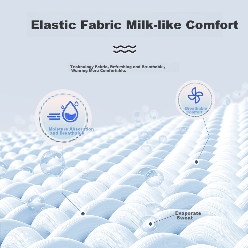 ROMON High Elasticity Ice Silk Casual Pants Men's Business Slim Straight Long Pa...