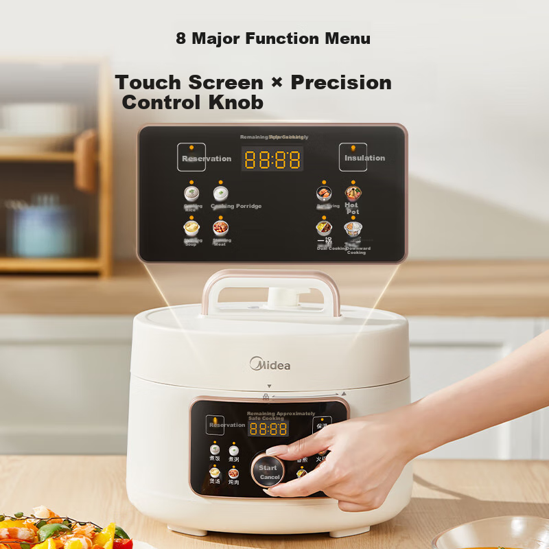 Midea Electric Pressure Cooker【Creative Mandarin Ducks】Home 4L Double-Liner Hi...