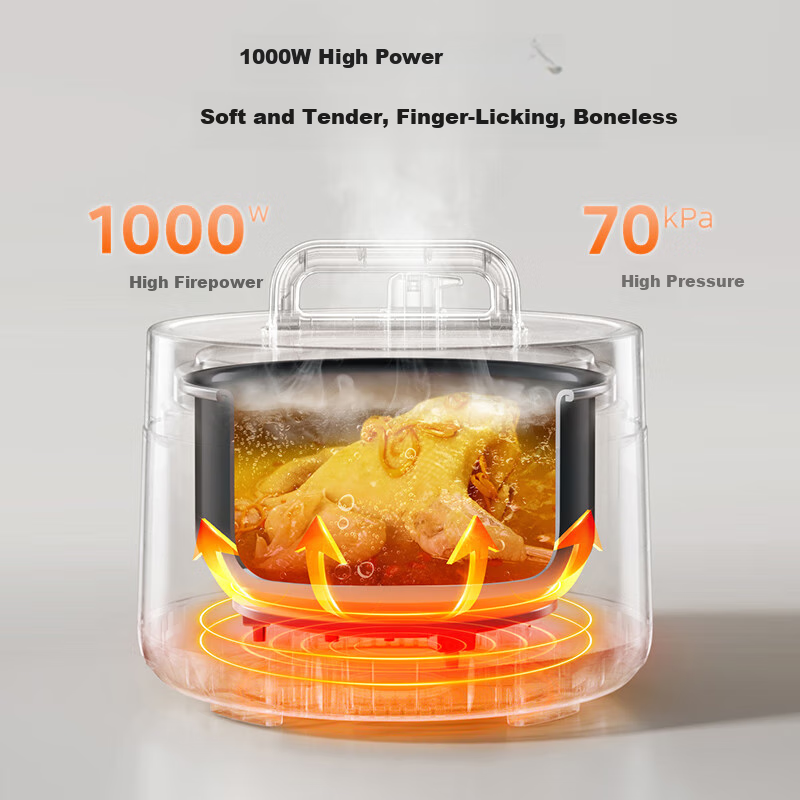 Midea Electric Pressure Cooker【Creative Mandarin Ducks】Home 4L Double-Liner Hi...