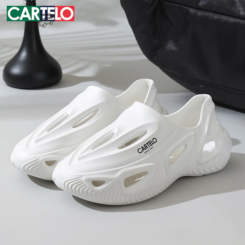 Crocodile Hole Shoes Men's Summer Slip-on Sandals Casual Slippers Beach Shoes Me...