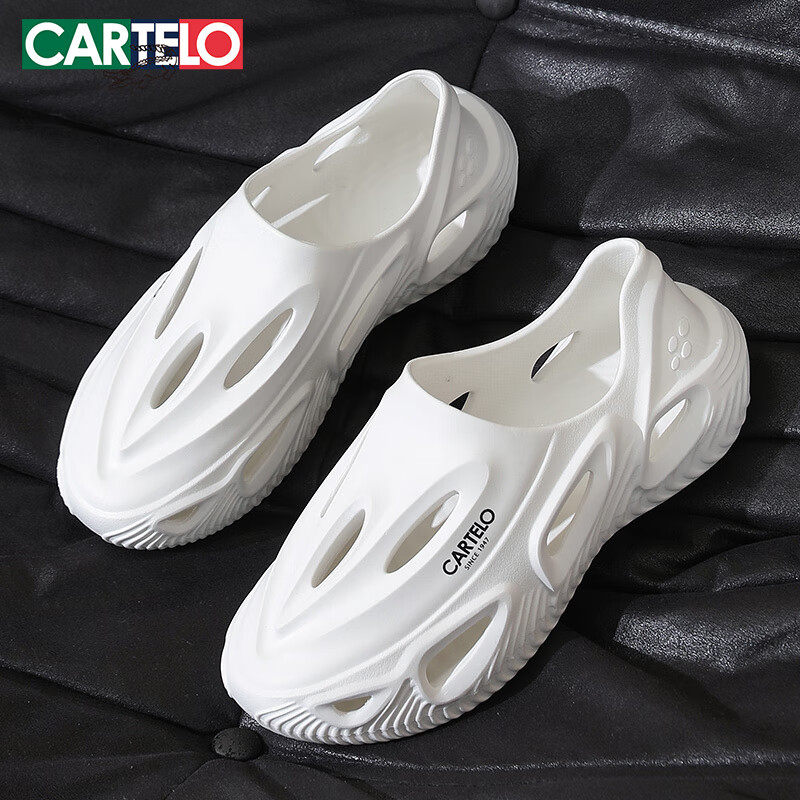 Crocodile Hole Shoes Men's Summer Slip-on Sandals Casual Slippers Beach Shoes Me...