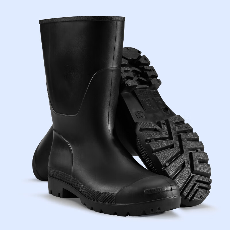 Blue Owl Shield Rain Boots for Men, High-Top Waterproof Shoes, Outdoor Non-Slip...