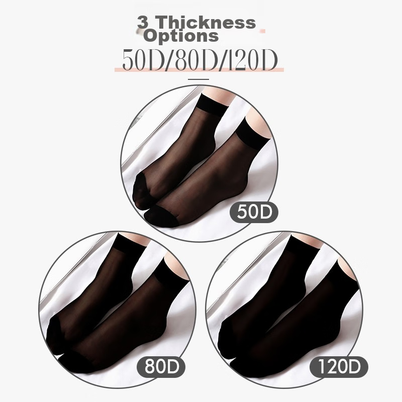 Langsha Short Silk Stockings for Women, Velvet, Spring And Summer, Durable, Not...