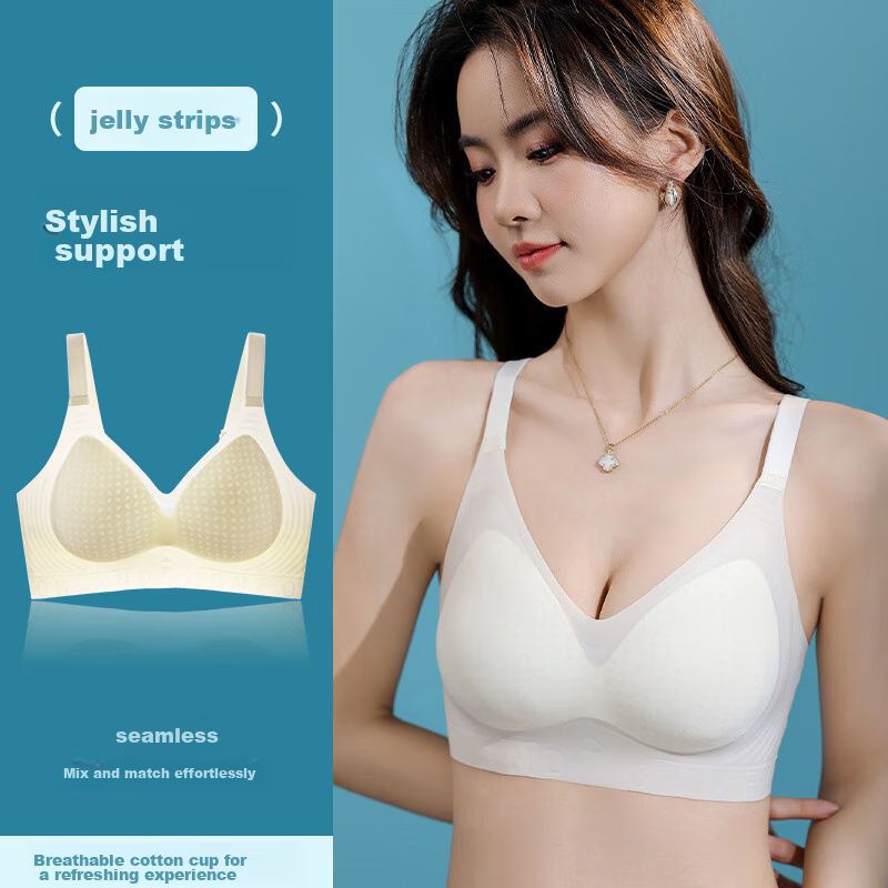Langsha Seamless Bra for Women, Push-Up for Small Breasts, Thin Spring And Summe...