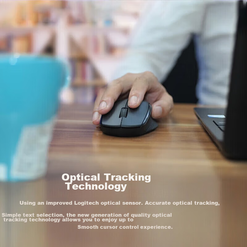 Logitech M280 Enterprise Wireless Mouse, Office Mouse, Right-Handed Laptop Mouse...