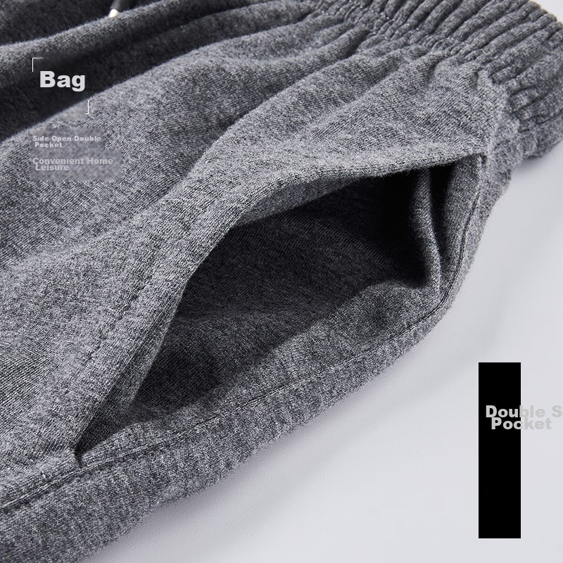 Langsha Pure Cotton Sleep Shorts for Men, Summer Five-Point Shorts, 7A Antibacte...