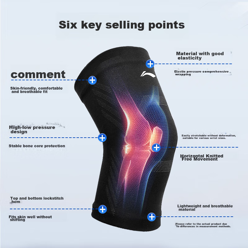 LI-NING Knee Pads for Sports, Running, Men's Basketball, Meniscus And Patella Pr...