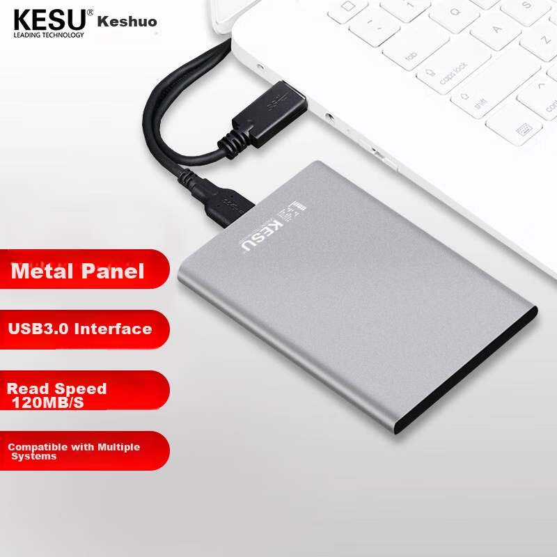 KESU 1TB Portable Hard Drive, Large Capacity, USB3.0 K201, 2.5-Inch, Large USB F...