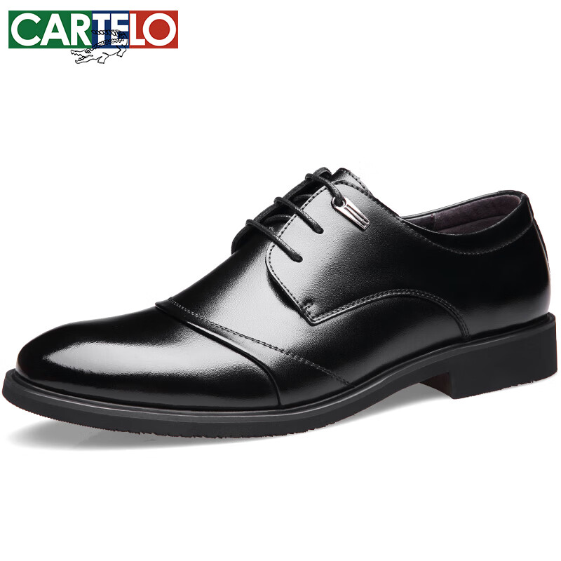 CARTELO Men's Business British Style Cowhide Dress Shoes All-match Men's Wedding...
