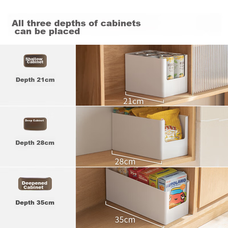 Lanjiaoluo Drawer Cabinet Storage Box, Kitchen Organizer, Miscellaneous Basket,...