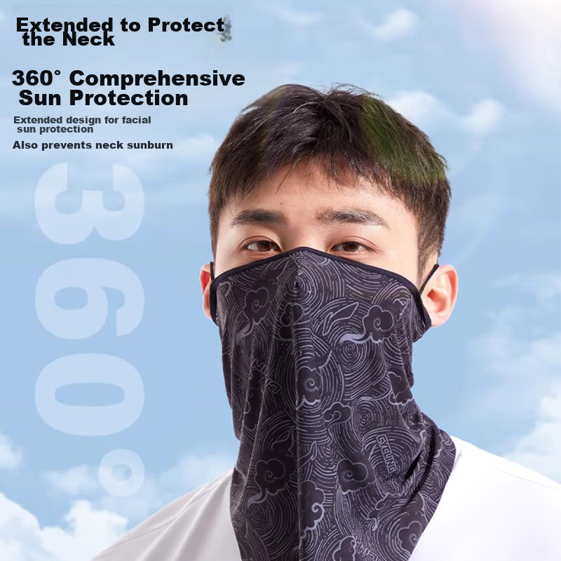 LI-NING Sun Protection Face Mask for Men, Food Delivery Riders, Couriers, Hangin...