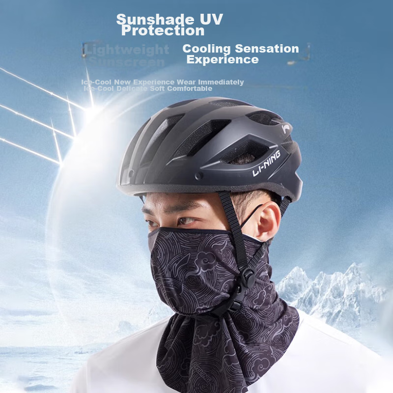 LI-NING Sun Protection Face Mask for Men, Food Delivery Riders, Couriers, Hangin...