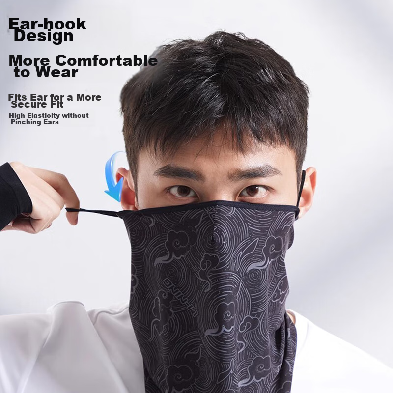 LI-NING Sun Protection Face Mask for Men, Food Delivery Riders, Couriers, Hangin...