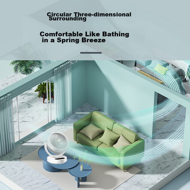 KONKA Air Circulation Fan, Home Fan, Remote Control, Desktop Fan, Office Fan, Qu...