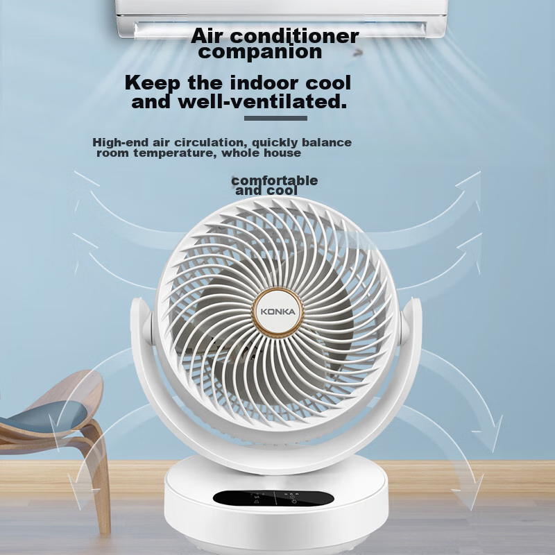 KONKA Air Circulation Fan, Home Fan, Remote Control, Desktop Fan, Office Fan, Qu...