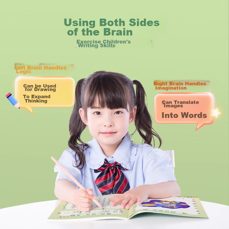 Liupintang Drawing Diary Notebook for Primary School Students in Grades 1-4, Lin...