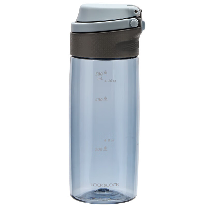 LOCK&LOCK Plastic Water Bottle, One-Button Sports Water Bottle, Plastic Tea Cup,...