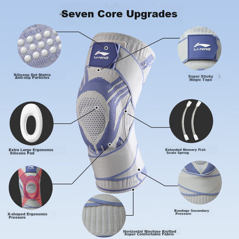 Li-Ning Sports Knee Brace for Basketball, Running, Badminton, Professional Knee...