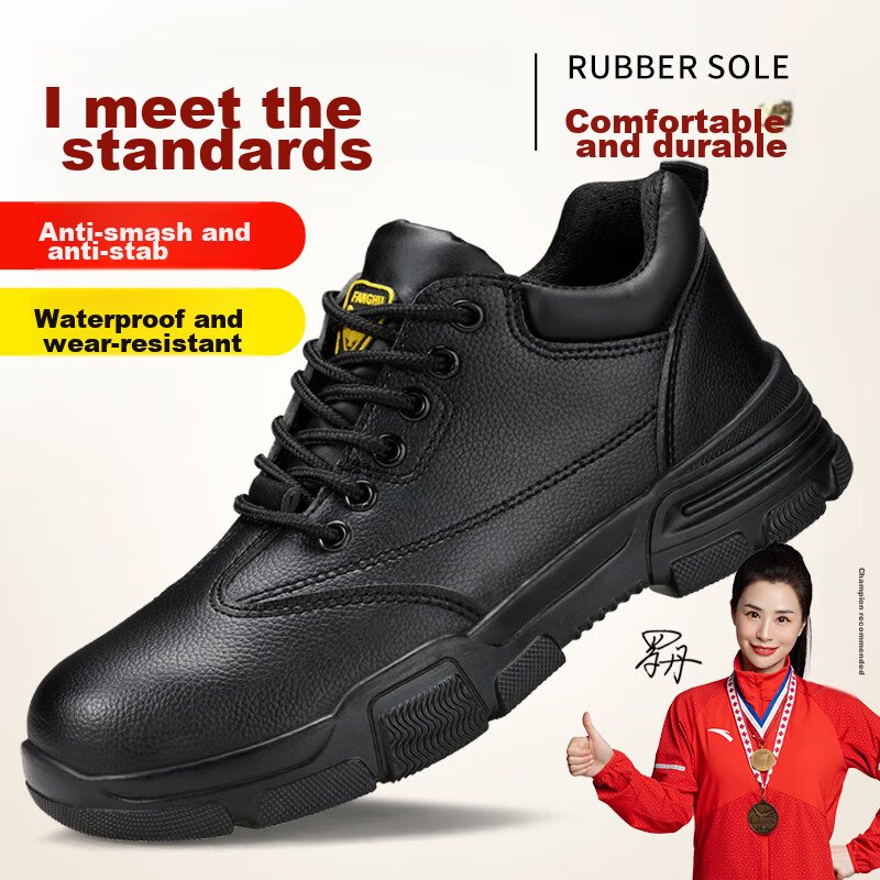 JUNBU Safety Shoes for Men, Winter Steel Toe Cap, Anti-Smashing, Anti-Puncture,...