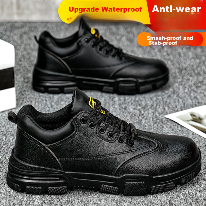 JUNBU Safety Shoes for Men, Winter Steel Toe Cap, Anti-Smashing, Anti-Puncture,...