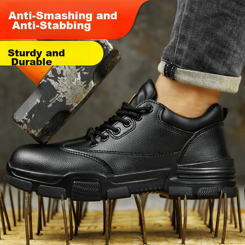 JUNBU Safety Shoes for Men, Winter Steel Toe Cap, Anti-Smashing, Anti-Puncture,...