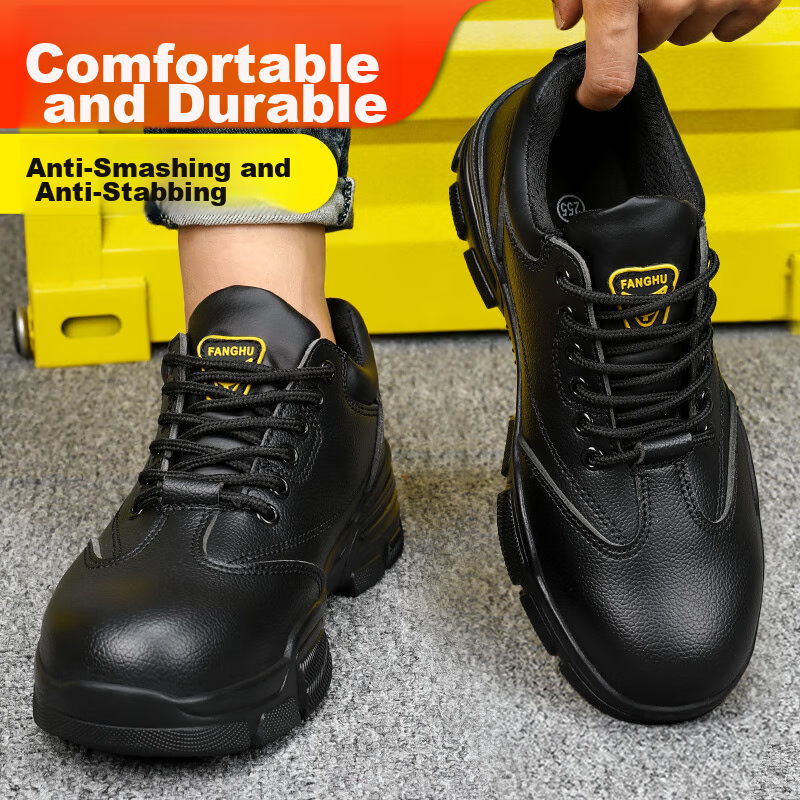 JUNBU Safety Shoes for Men, Winter Steel Toe Cap, Anti-Smashing, Anti-Puncture,...