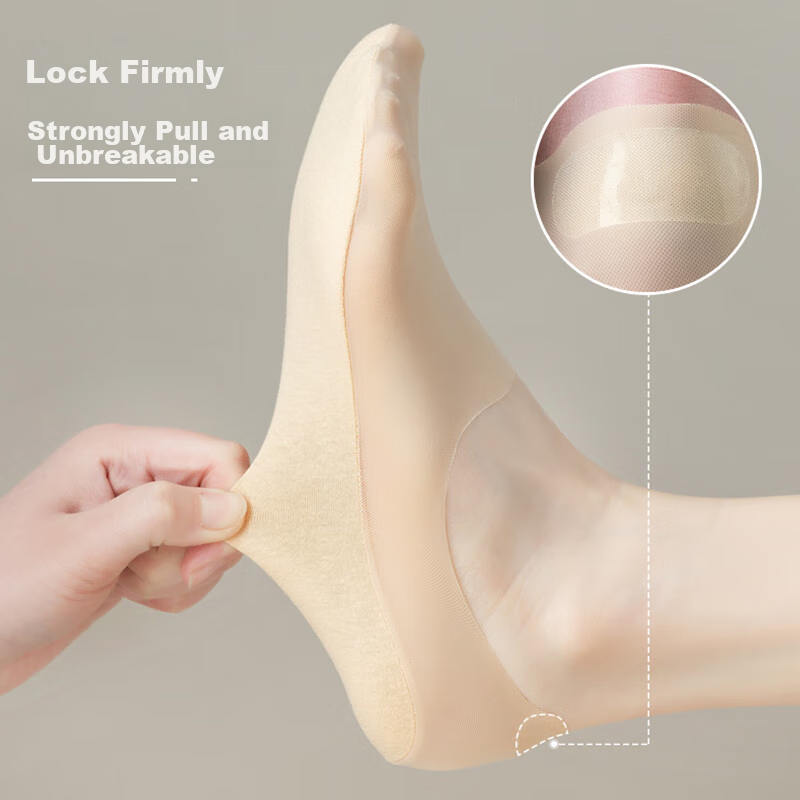 Langsha Women's Socks, Boat Socks for Autumn And Winter, Ice Silk Invisible Sock...