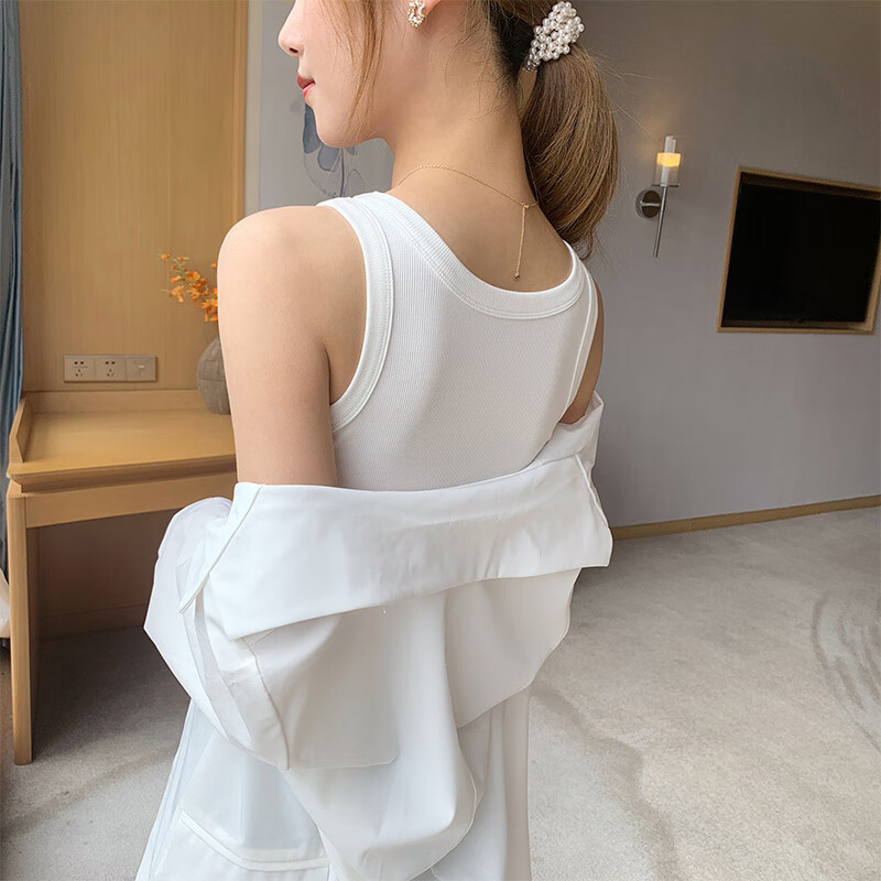 Langsha Camisole Tank Top for Women with Built-In Bra Pads, Wearable As Outerwea...