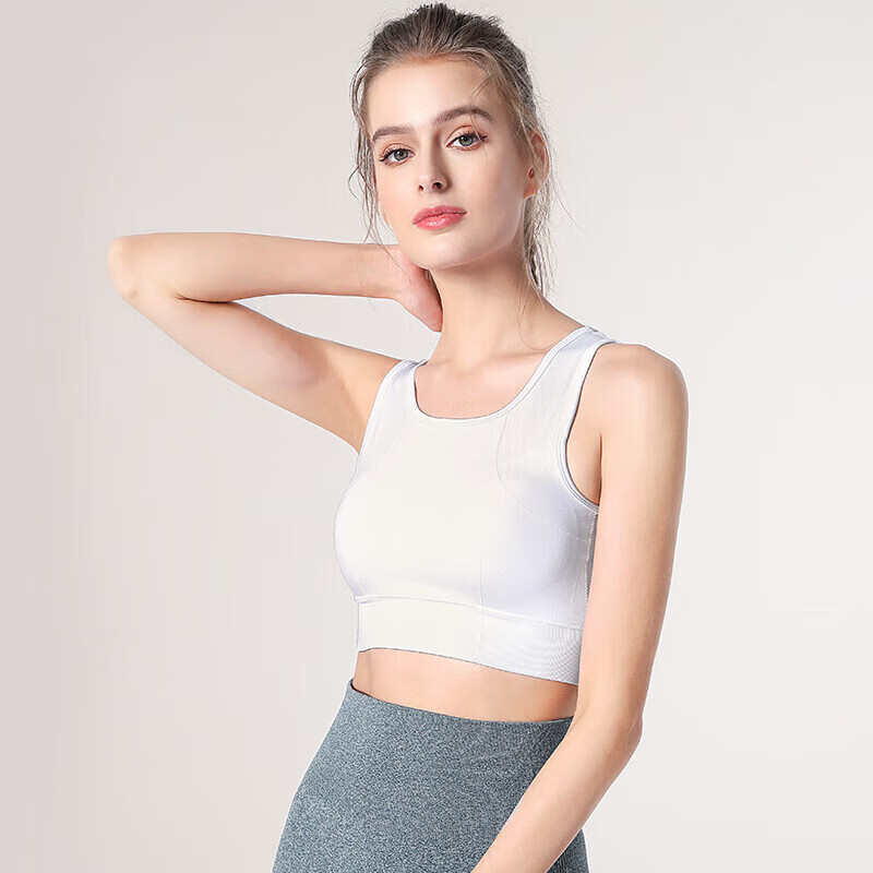 Camel Fitness Vest, Beautiful Back Bra, Sports Underwear, YK2226L5959, White, M