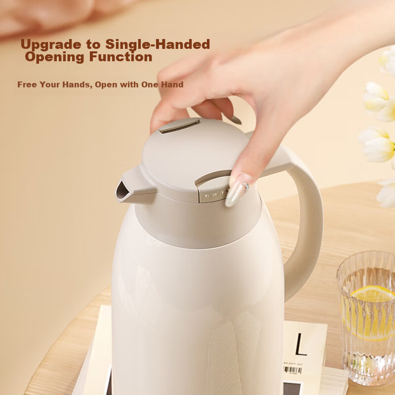 GiNT Insulated Bottle with Glass Inner Liner, Large Capacity Portable Thermos fo...