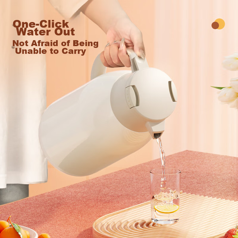 GiNT Insulated Bottle with Glass Inner Liner, Large Capacity Portable Thermos fo...