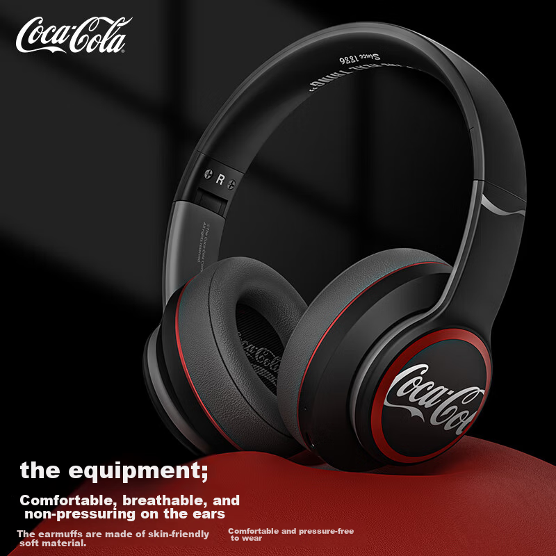 Coca-Cola T05 Headphones, Bluetooth Gaming Headset, Qixi Gift, Wireless Earphone...