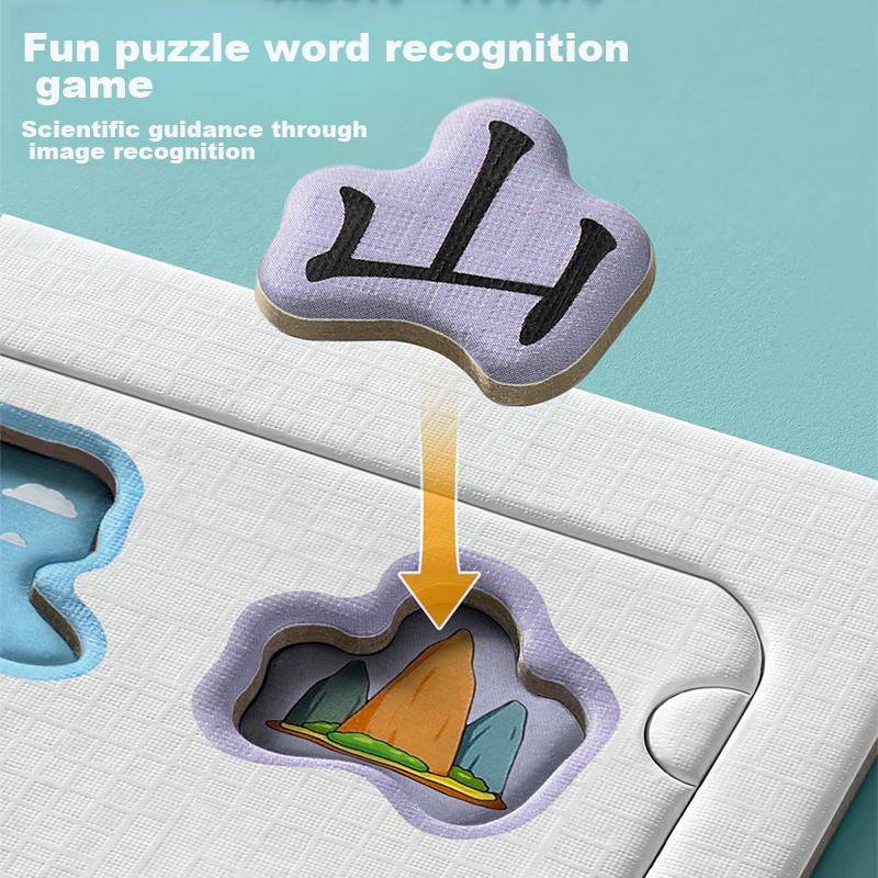 Leilang Baby Literacy Puzzle Board, Early Education Toy for Children 3-6 Years O...