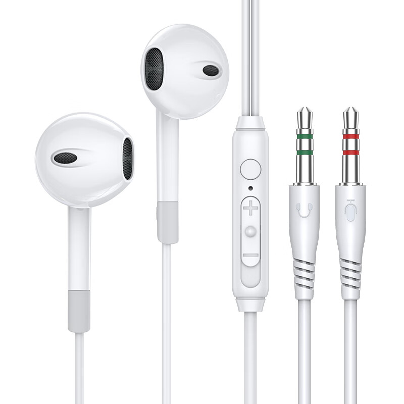 Lansidun Computer Headset Wired Dual Plug Dual Jack with Microphone, Laptop Desk...