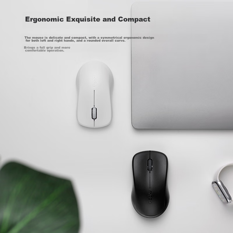 Rapoo 1680 Wireless Mouse, Office Mouse, Quiet Mouse, Portable Mouse, Symmetrica...