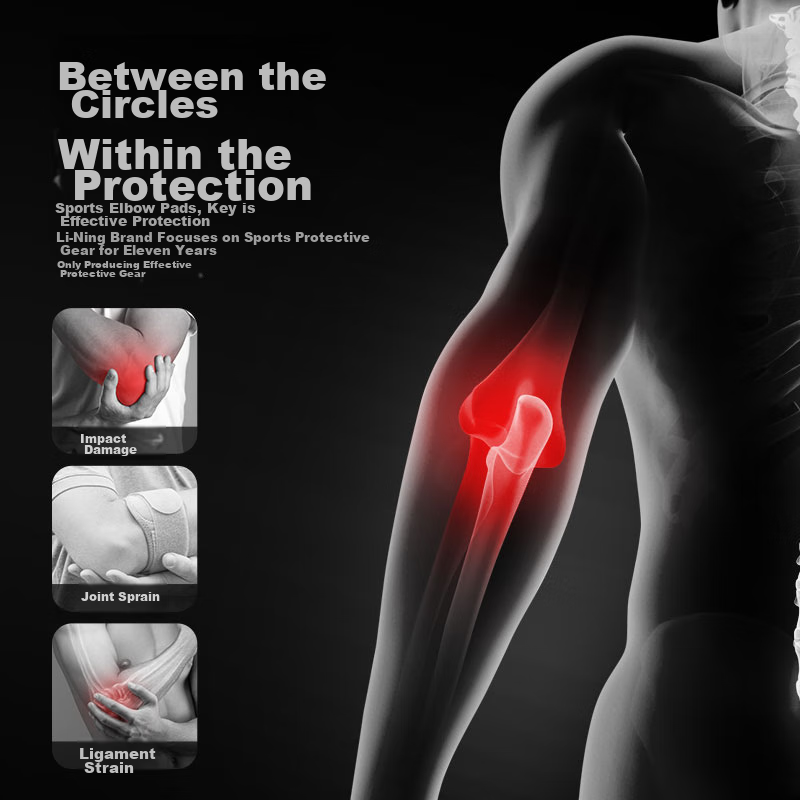 LI-NING Sports Elbow Pads (2-Pack), Unisex Fitness Protection, Basketball Tennis...