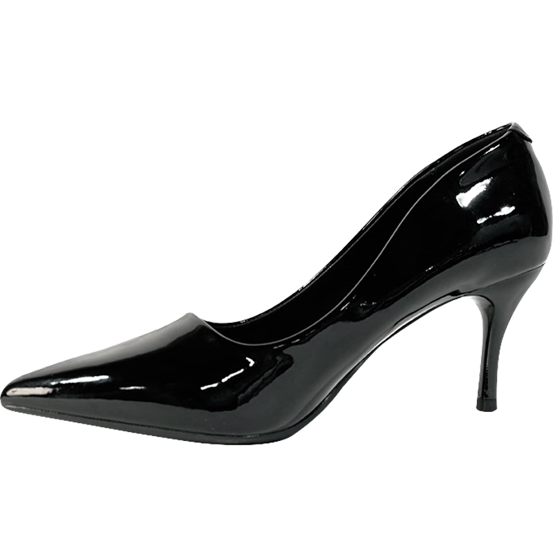 CARTELO Women's High Heel Nude Pointed Single Shoes KCC-888-1 Black (5cm) Size 4...