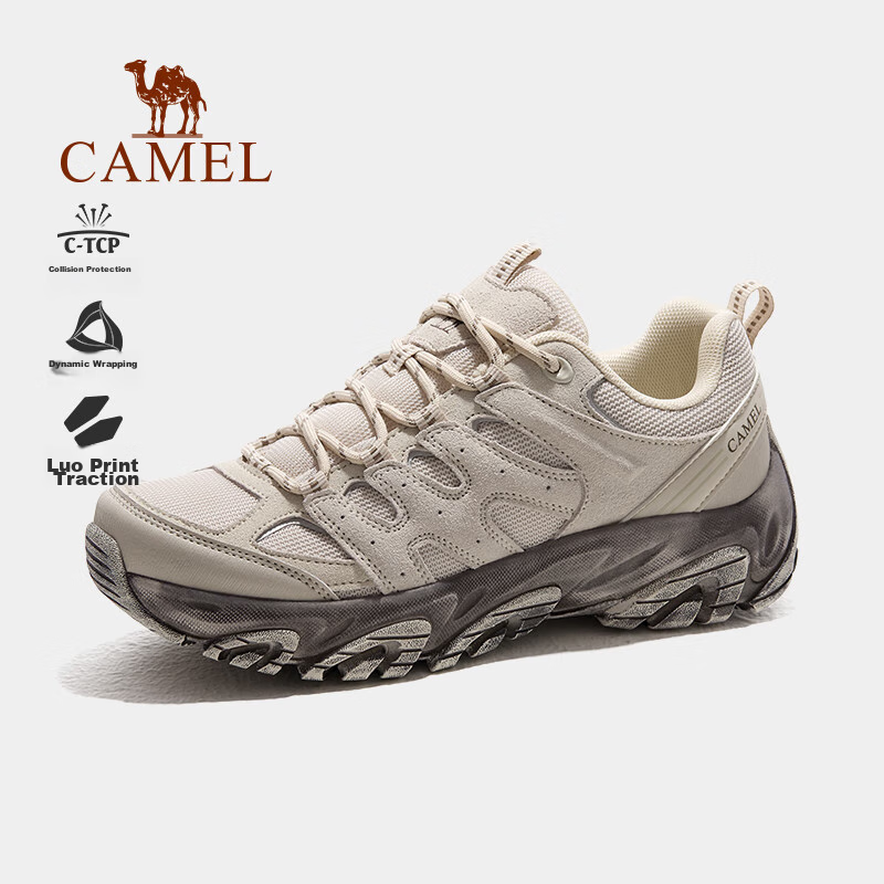 CAMEL [Wang Junkai's Choice - Qiyuan] Men's and Women's Hiking Shoes Outdoor Non...