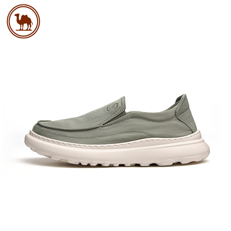 Luotuo Brand Men's Slip-On Loafers, Casual Shoes, P15S046007, Green, Size 41