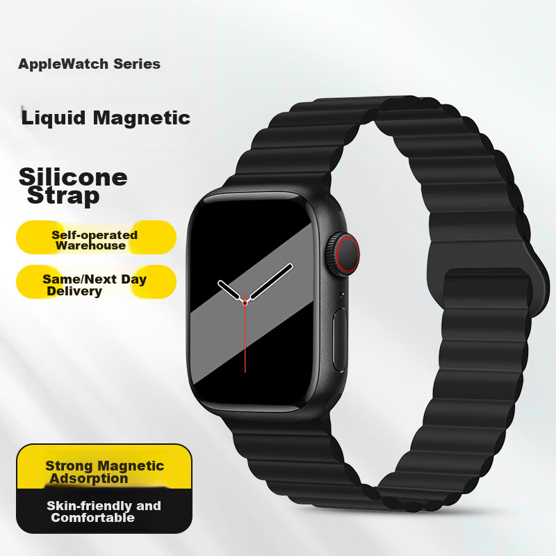 Mashi Compatible with Apple Watch Band, Apple IWatch Silicone Magnetic Strap for...