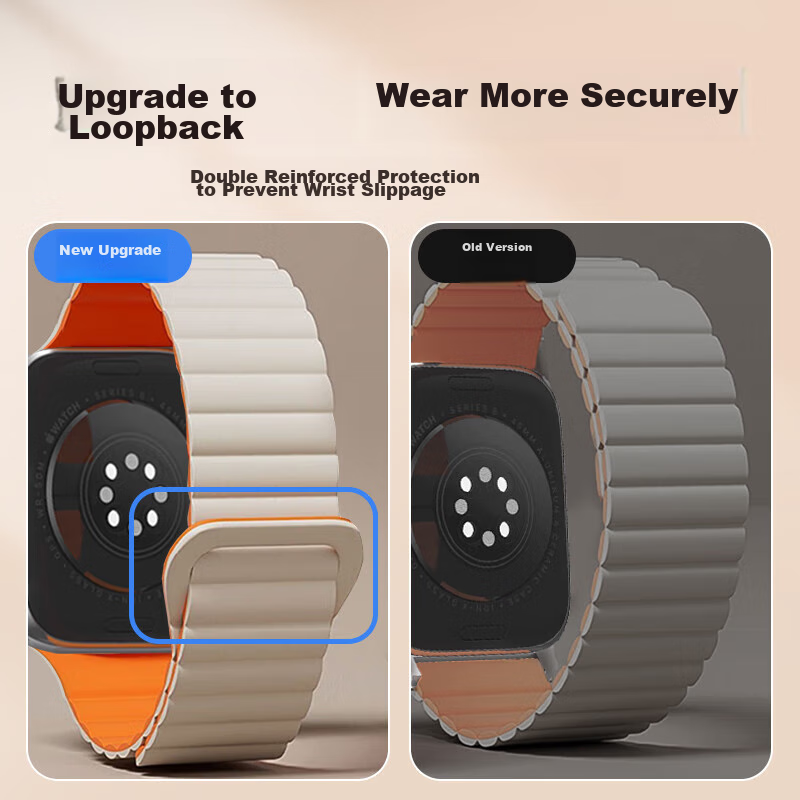 Mashi Compatible with Apple Watch Band, Apple IWatch Silicone Magnetic Strap for...