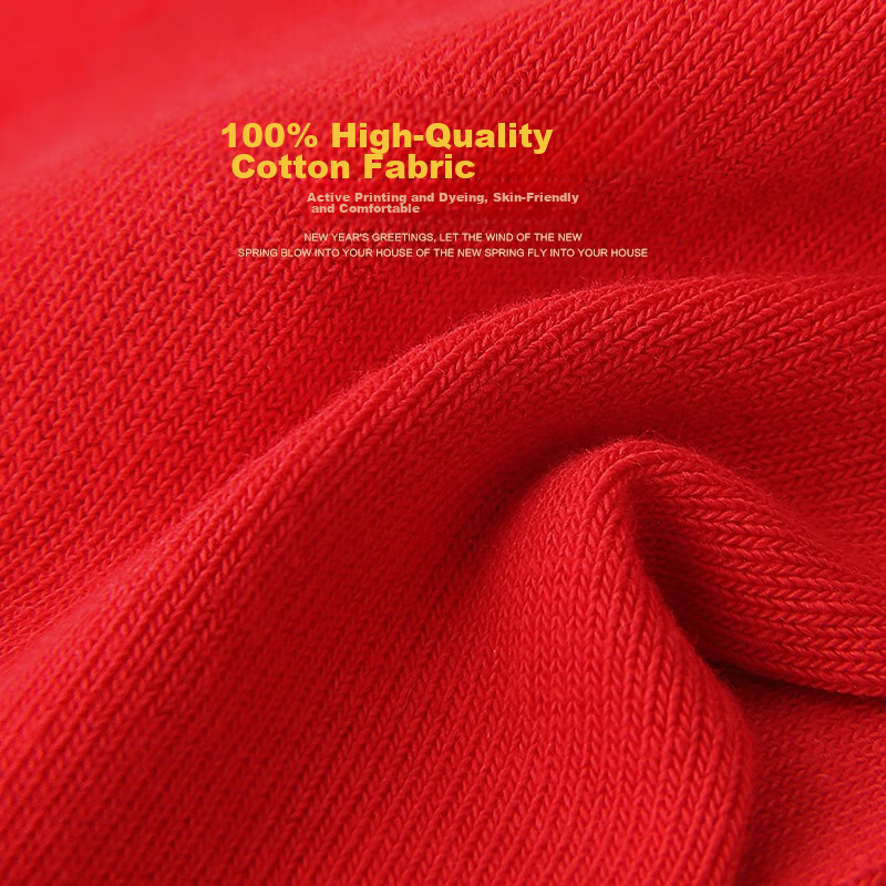 LangSha Year of the Snake Red Socks for Women, 100% Cotton, Men's Wedding Celebr...