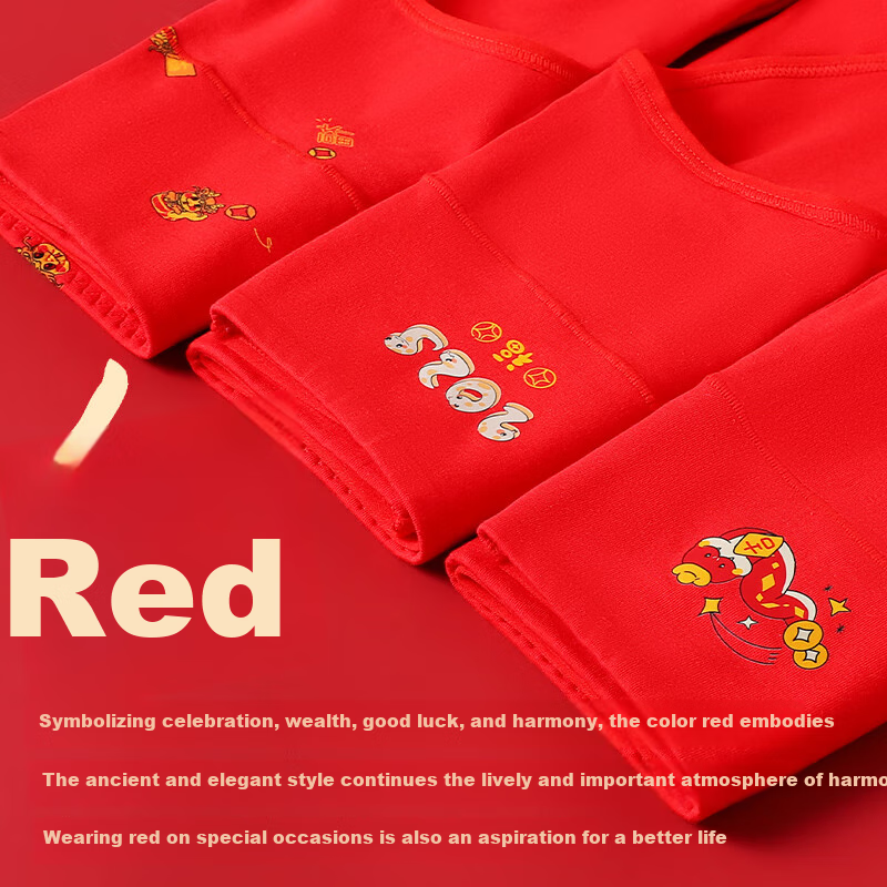 Langsha Red Women's Underwear, Spring And Summer, High-Quality Cotton, Zodiac Ye...