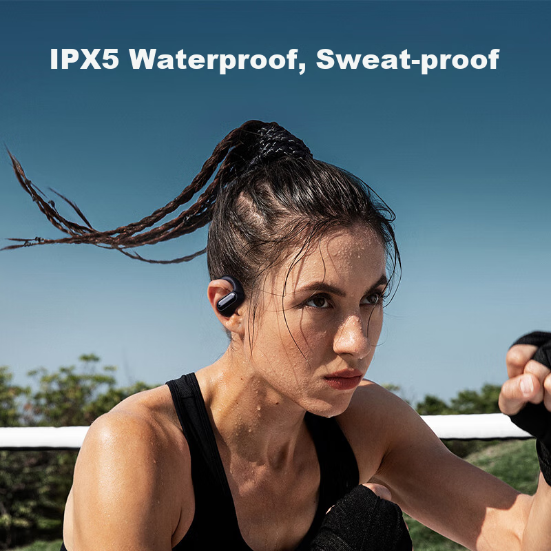 Lansidun Bluetooth Earphones, Ear-Hook Style, Bone Conduction Concept, Open-Conc...