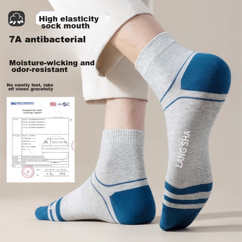 Langsha [2024 Fall New Arrival] Men's Socks, Pure Cotton, Autumn And Winter Warm...
