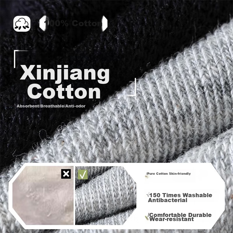 Langsha [2024 Fall New Arrival] Men's Socks, Pure Cotton, Autumn And Winter Warm...