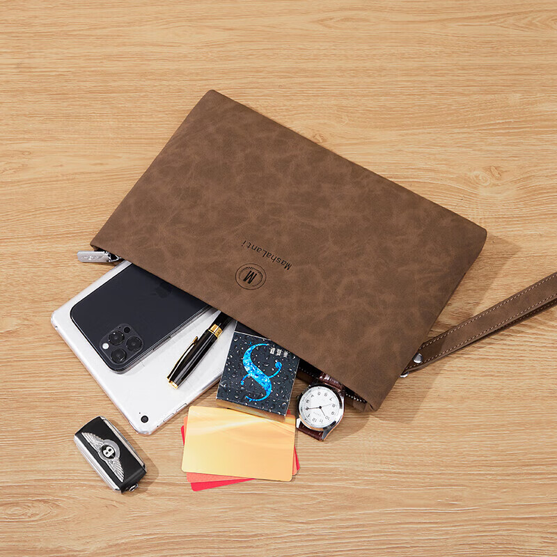 MashaLanti Men's Handbag, Large Capacity Clutch, Multi-Functional Handheld Envel...