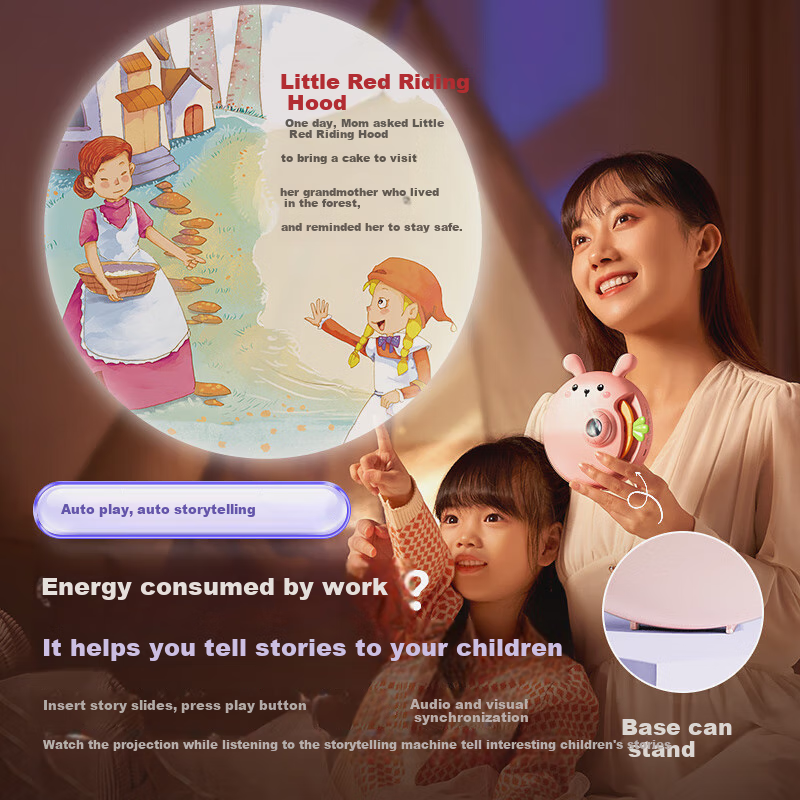 Kuhuo Projector Story Machine, Children's Projector Toy, Birthday Gift for Girls...