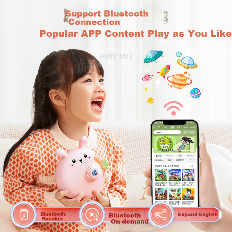 Kuhuo Projector Story Machine, Children's Projector Toy, Birthday Gift for Girls...